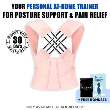 Aligno posture trainer for back relief and better posture.