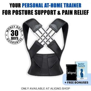 Aligno posture trainer for back relief and better posture.